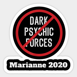 Marianne Williamson Dark Psychic Forces TShirt Sticker